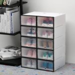 transparent shoe storage boxes