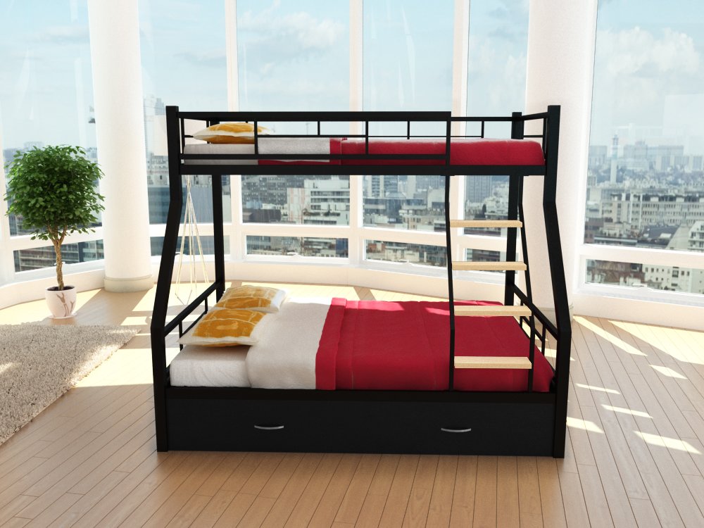 metal bunk bed