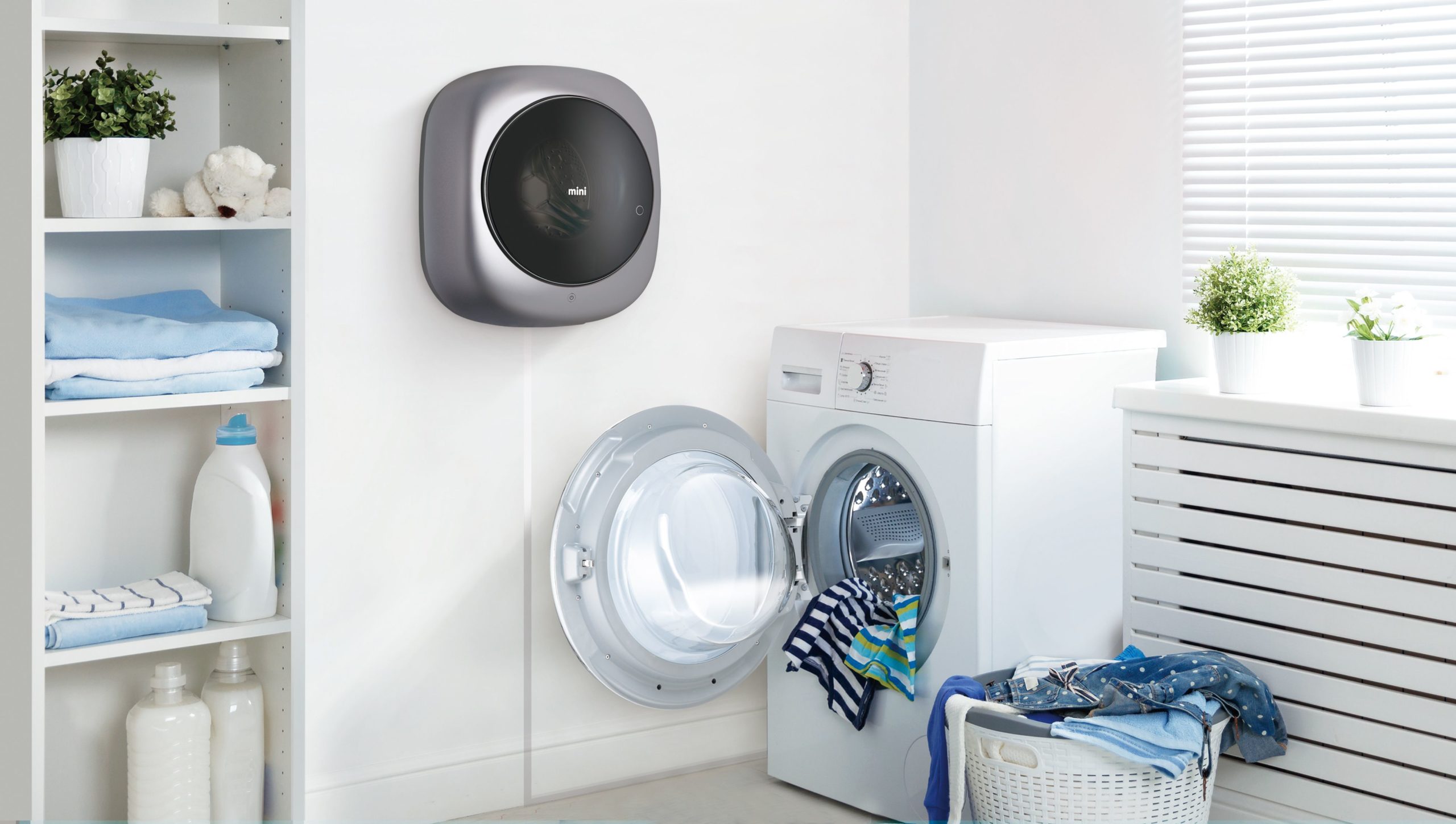 wall washing machine photo design