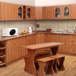 wall cabinets in the kitchen design photo