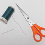 scissors needle thread