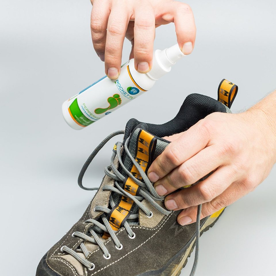 deodorant treatment of shoes