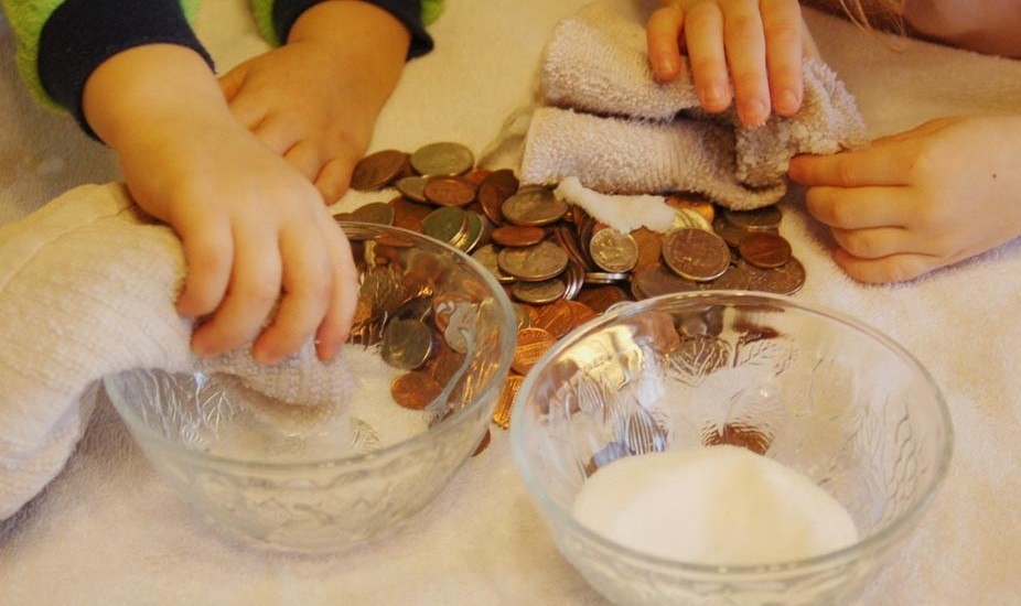 cleaning coins