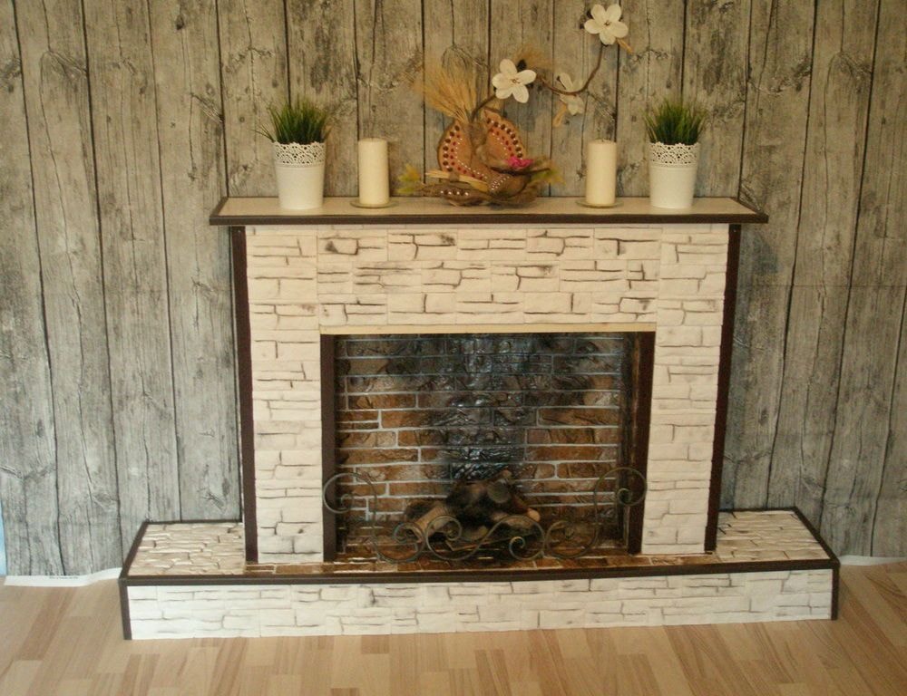 homemade fireplace decoration