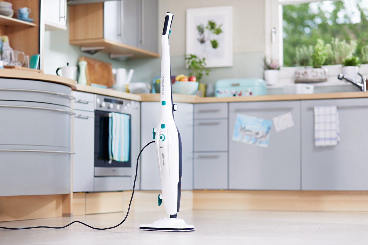 steam mop in the kitchen