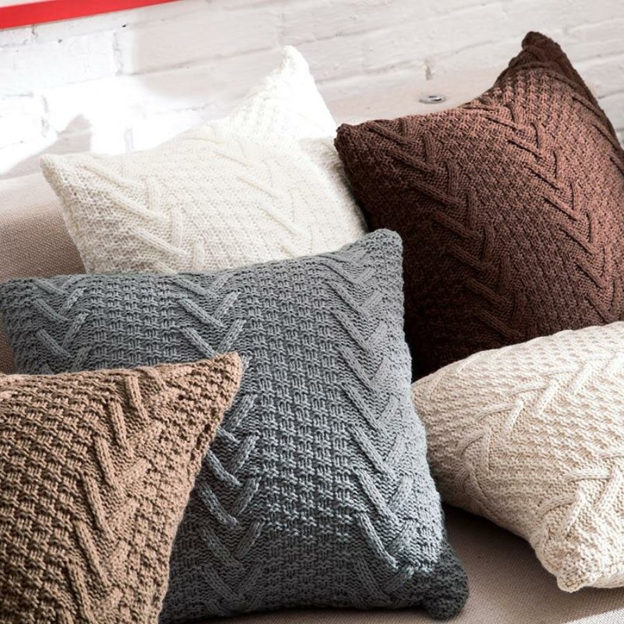 knitted sofa cushions