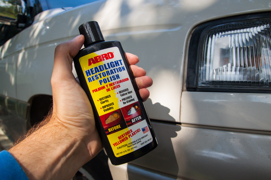 car headlight polish