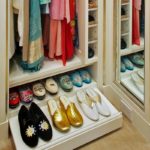 shelf in the closet for shoes