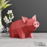 piggy paper photo decor