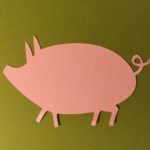 paper piggy photo decor