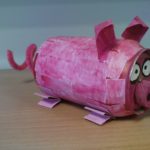 idées de décoration de cochon en papier