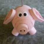 paper piglet decoration