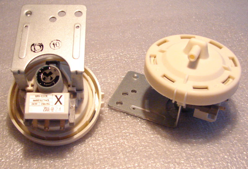 pressure switch in the washing machine