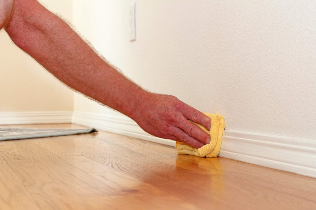 wipe the baseboards