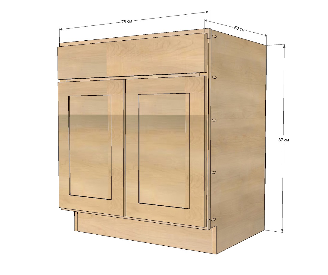 sink cabinet drawing