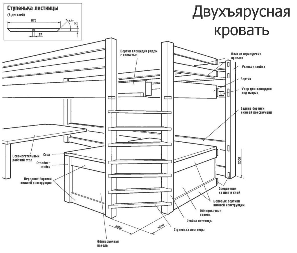 чертежи на леглото