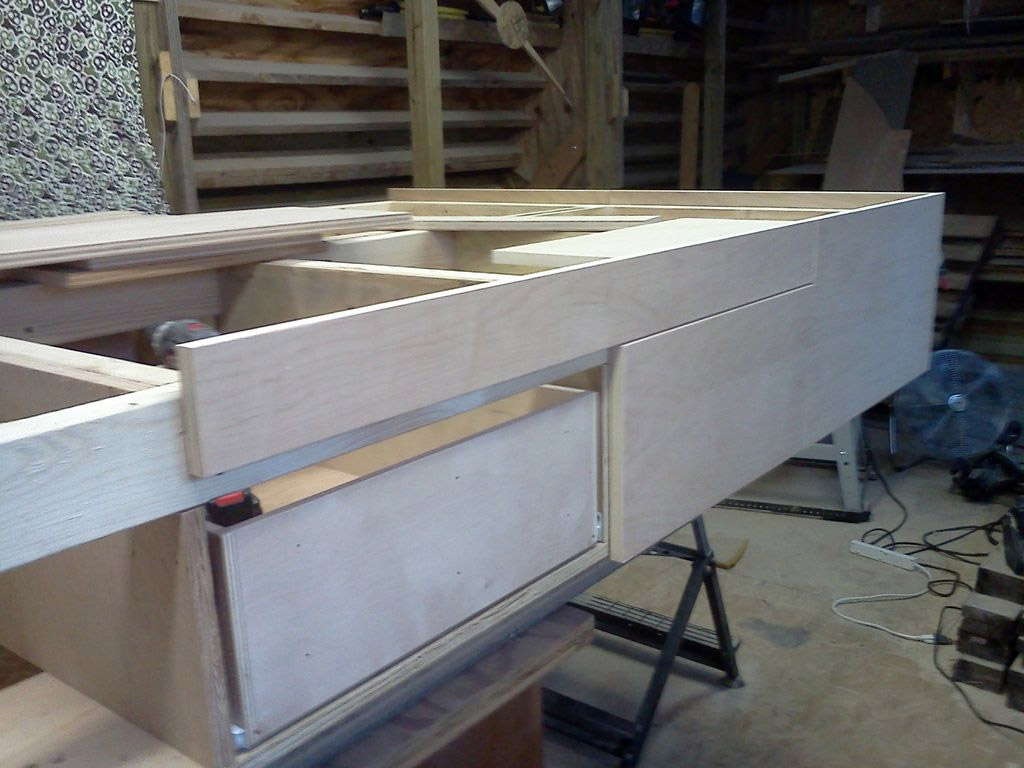 bed podium plywood sheathing