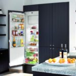 three-door refrigerator cabinet