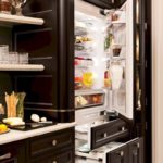 refrigerator cabinet with handles