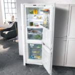 refrigerator cabinet white wood