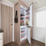 refrigerator cabinet near the door