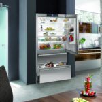 refrigerator cabinet in the wall