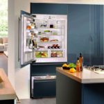 refrigerator cabinet blue