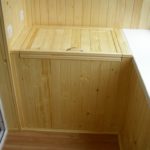 wooden bottom wardrobe on the balcony