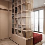 wardrobe-partition rack beige