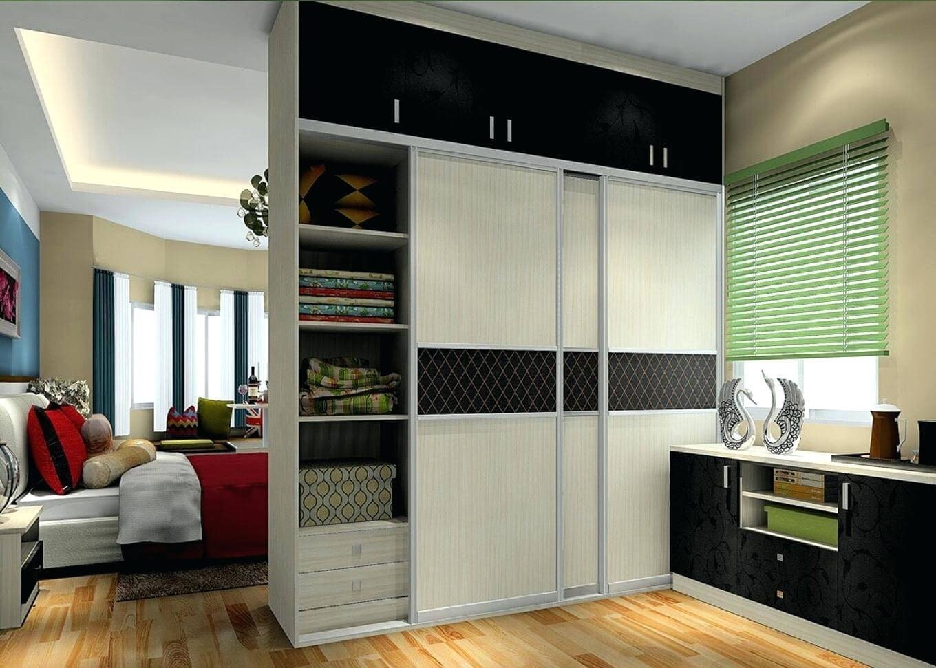 wardrobe with sliding doors