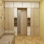 wooden partition wardrobe