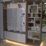 wardrobe-partition rack beige with white