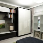 wardrobe-partition white compartment