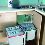 sink cabinet with containers