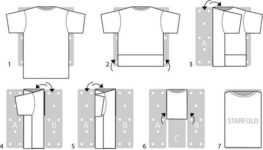 folding t-shirt