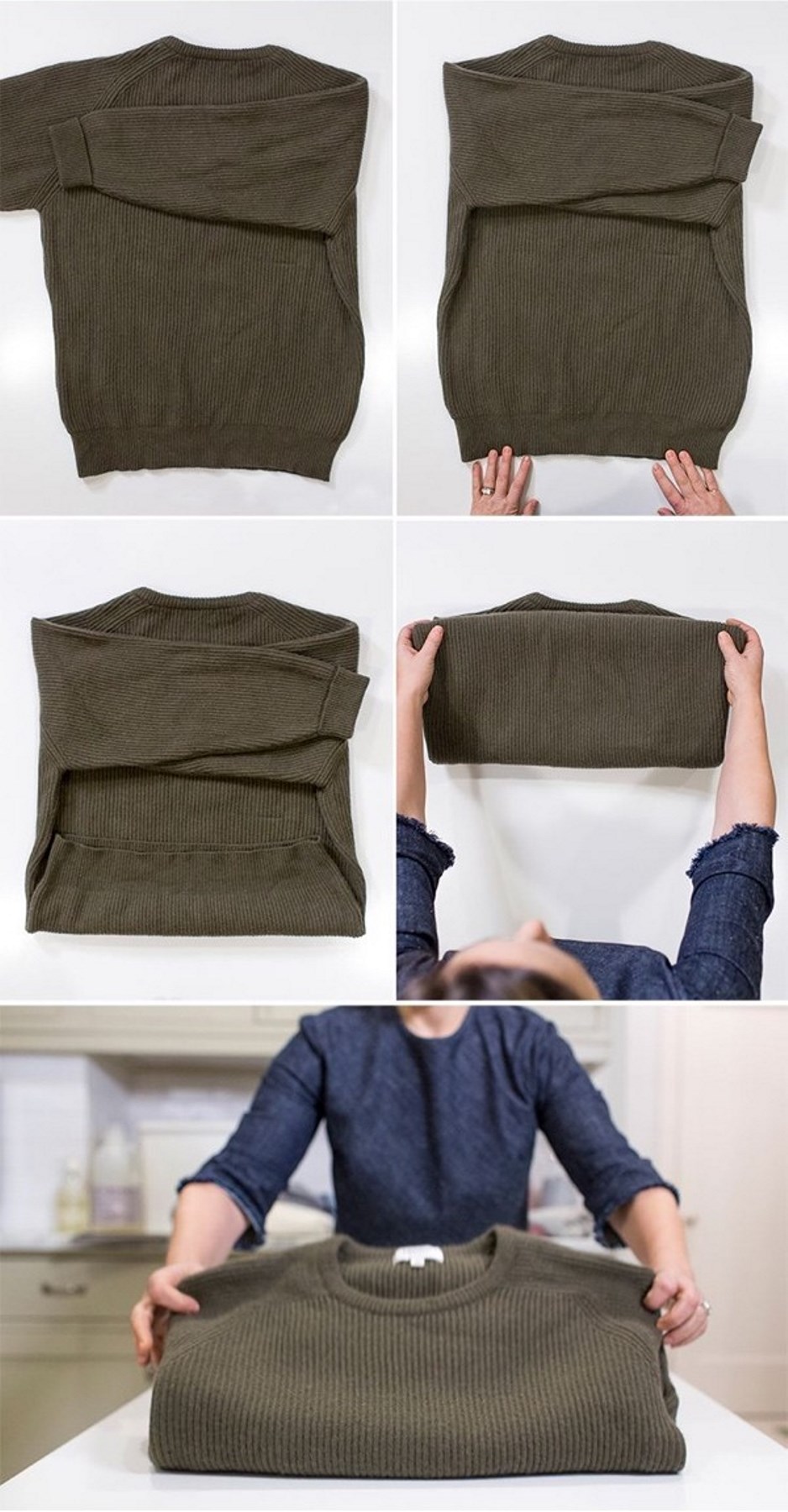 folding sweater