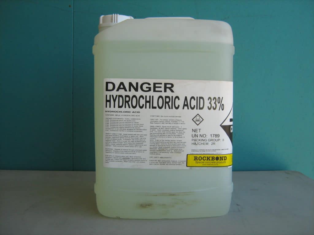 hydrochloric acid