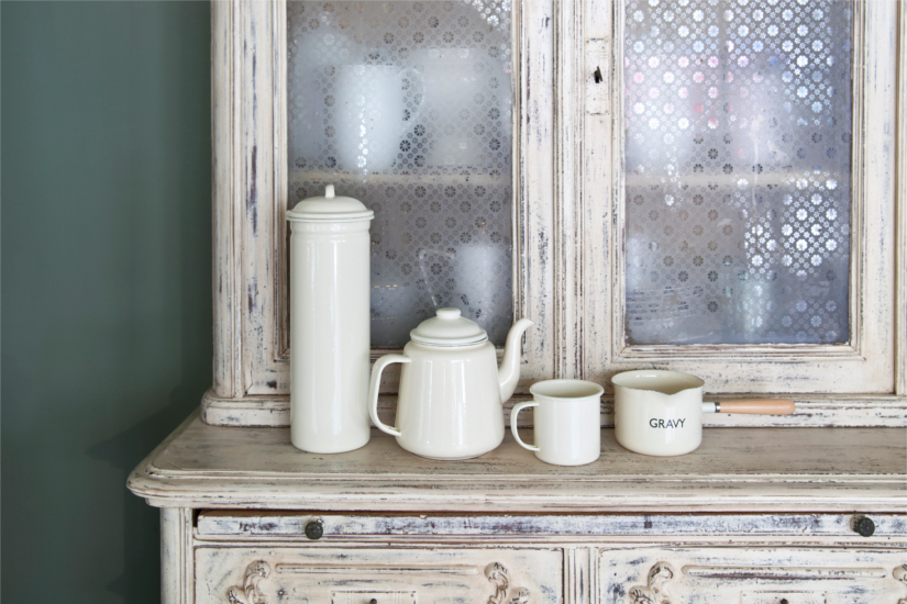 aged sideboard