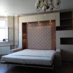 transformable bed in the room