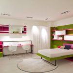 transformable bed in a bright room