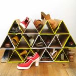 shoe storage triangles