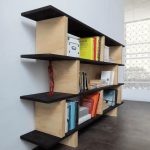 shelving with books