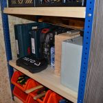 shelving with tools