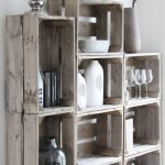 shelving gray wood