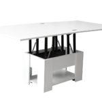 white folding table