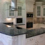 dark stone kitchen countertop