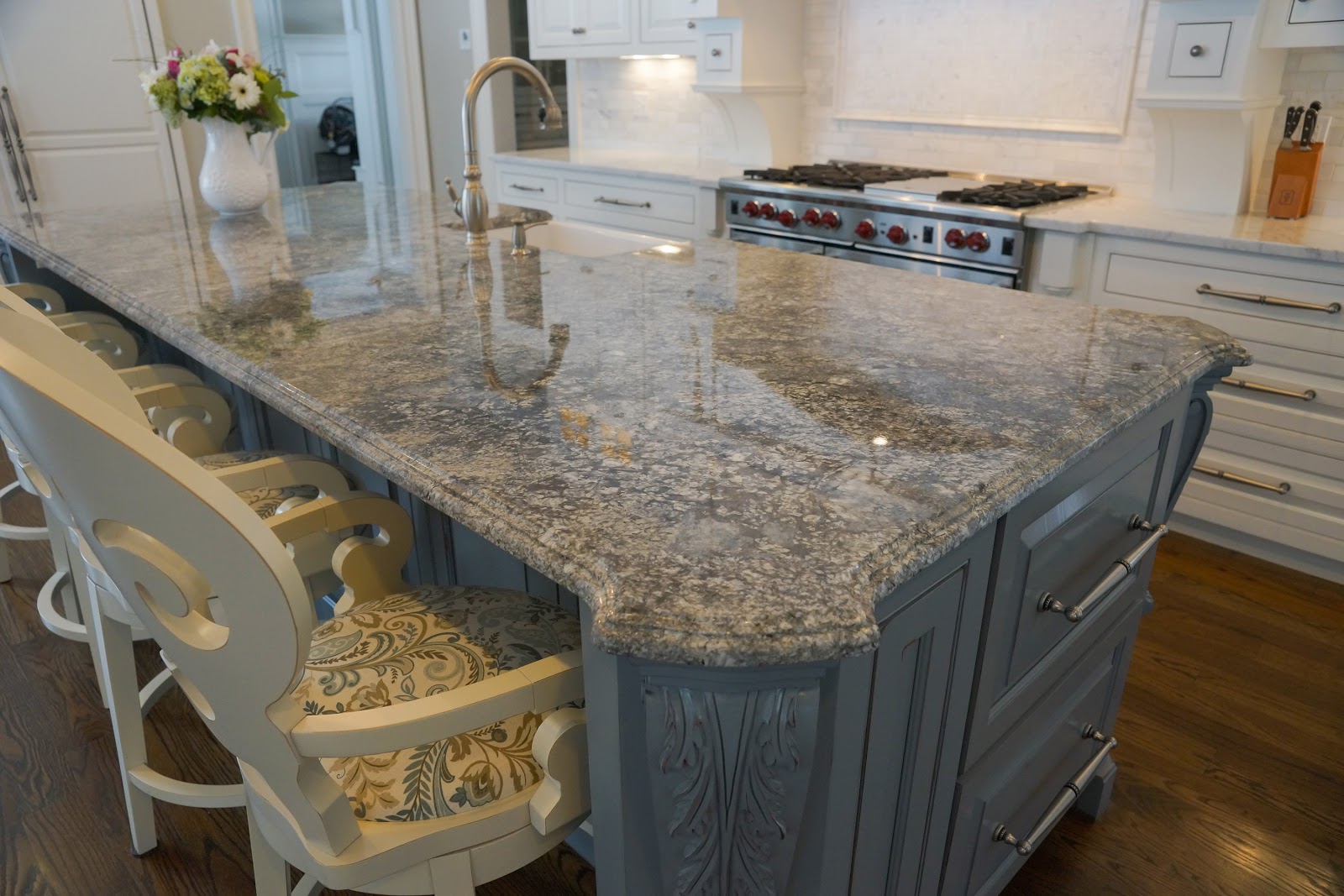 kitchen countertop from stone hand