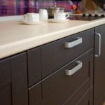 light countertop with wardrobes