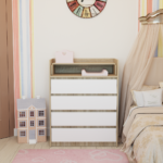 changing table chest of drawers white