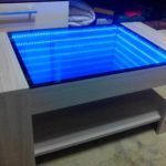 stylish table with infinity effect